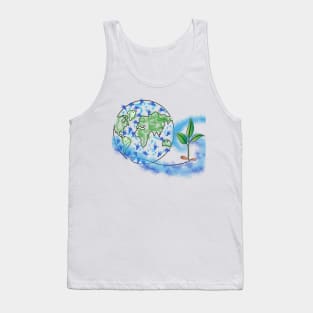 Save trees, save world Tank Top